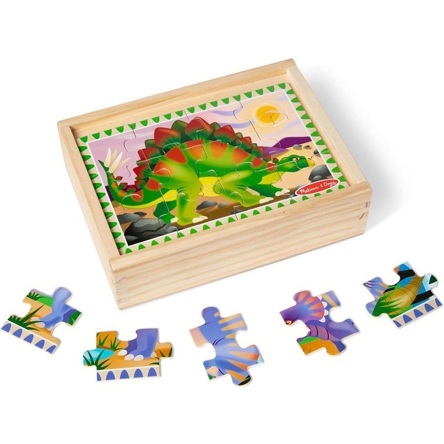 65482298916894 Melissa & Doug Dinosaurs Puzzles in a Box - Image 1