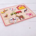 9pc Bigjigs Toys 30cm Lift Out Puzzle Farm - Image 4