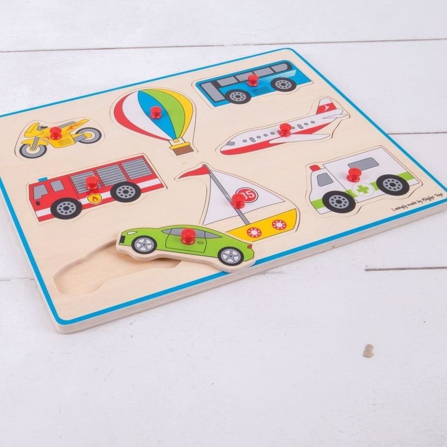 80868327981086 Bigjigs Lift Out Puzzle Transport - Image 4