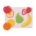 Bigjigs Toys Wooden Fruit Puzzle – 5 Pieces (18m+) - Image 3