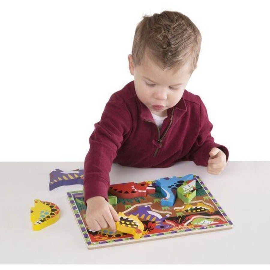 98955774689310 Melissa & Doug Dinosaurs Chunky Puzzle - Image 5