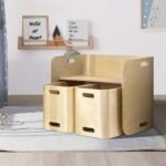 Keezi 3pcs Kids Wooden Table & Chairs Set - Image 4