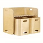 Keezi 3pcs Kids Wooden Table & Chairs Set - Image 2