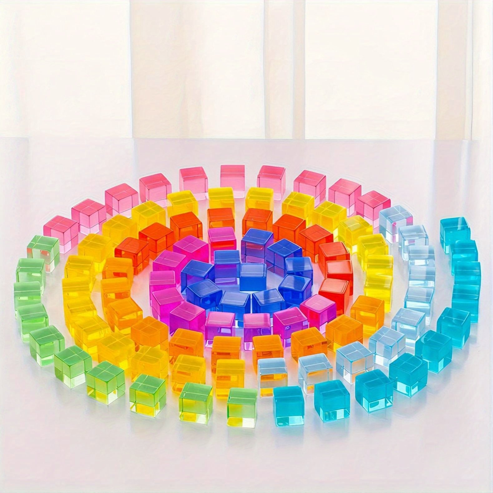 product-aisc_image-fancy-2024-06-13-481ed6f0-1460-4a71-966b-ccd698dc6324_1718260000 30pcs Rainbow Building Blocks – Transparent Colour Cubes - Image 4