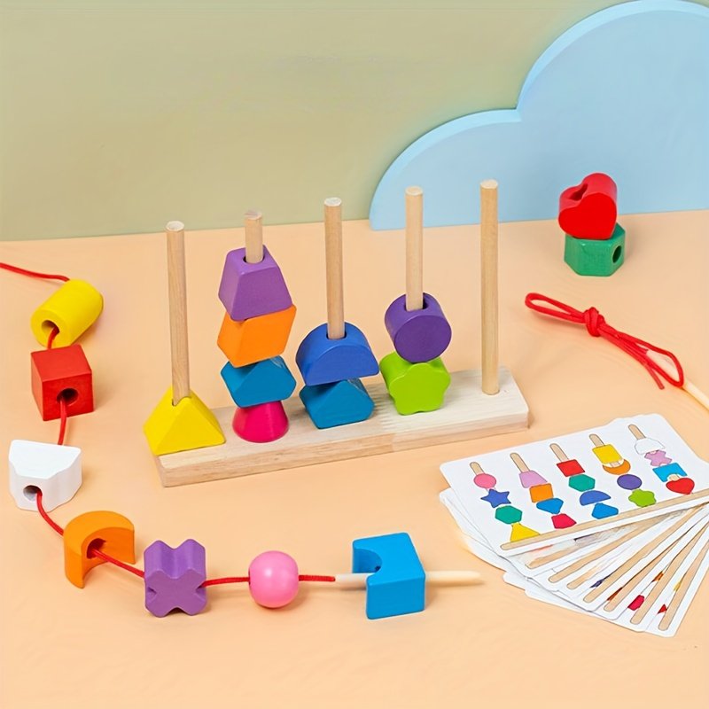 product-fancy-140963df-428b-4e62-ad2a-1474d061cd03 Wooden Lacing & Stacking Shapes Activity Set - Image 3