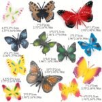 12pcs Vibrant Plastic Butterfly Toys - Image 2