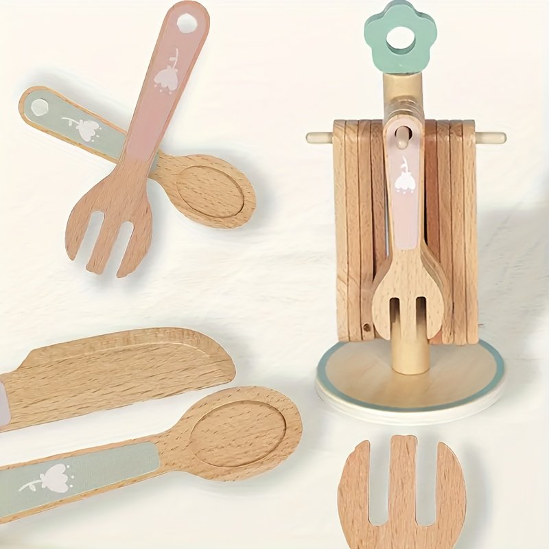 product-fancy-4800d507-2366-4dd8-a1db-3096c816d0d7 Little Chefs Wooden Tableware Playset - Image 2