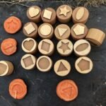 Wooden Shape Playdough Stamp Set