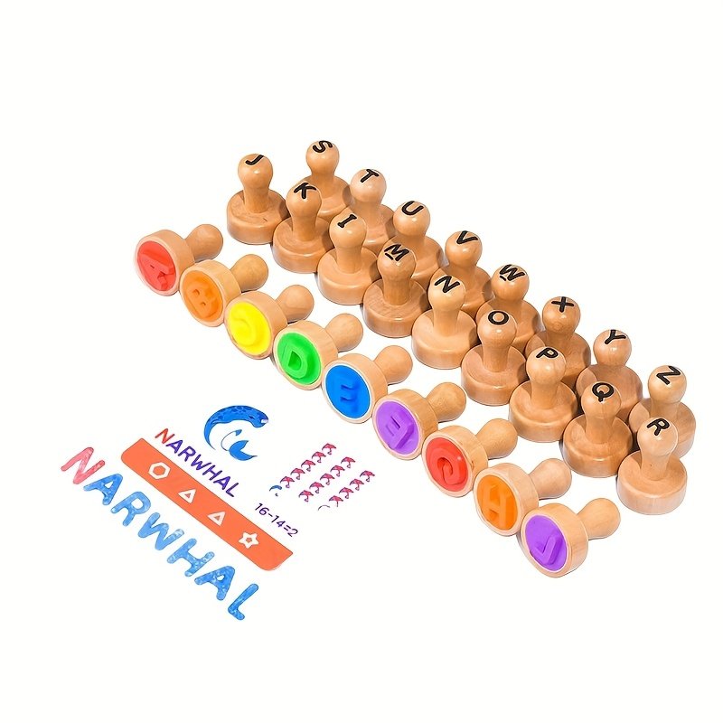 product-fancy-b7755b01-18c6-47cf-827b-696126d457ce Wooden Alphabet, Number & Shape Learning Stamp Set - Image 4