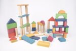Rainbow Wooden Jumbo Block Set 54pcs