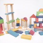 Rainbow Wooden Jumbo Block Set 54pcs