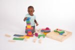Rainbow Wooden Jumbo Block Set 54pcs - Image 4