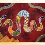 Aboriginal Art Puzzle – The Rainbow Serpent (18pcs)