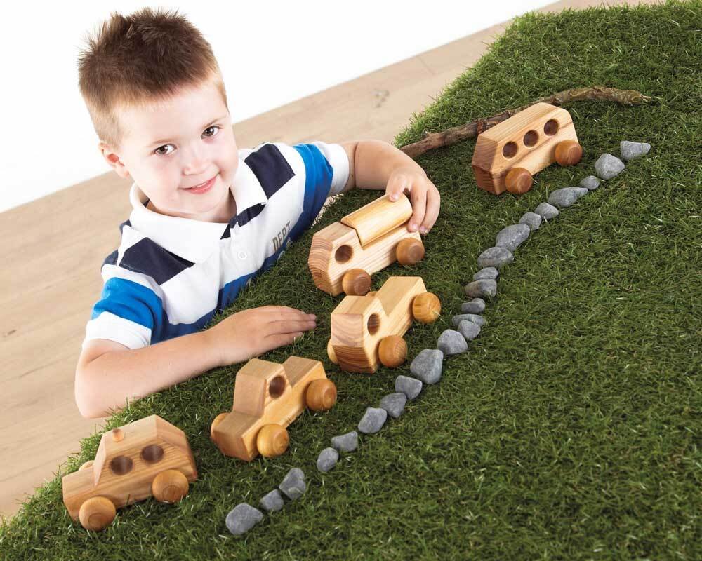 132422 (1) Mini Wooden Transport Toys - Image 1