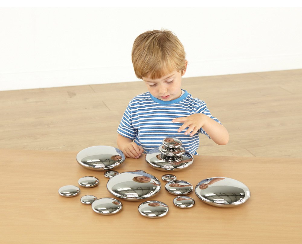 132574 (1) Mirror Stacking Pebbles – 20 Piece Set - Image 1