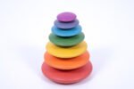 Rainbow Wooden Pebbles – 7 Piece Set