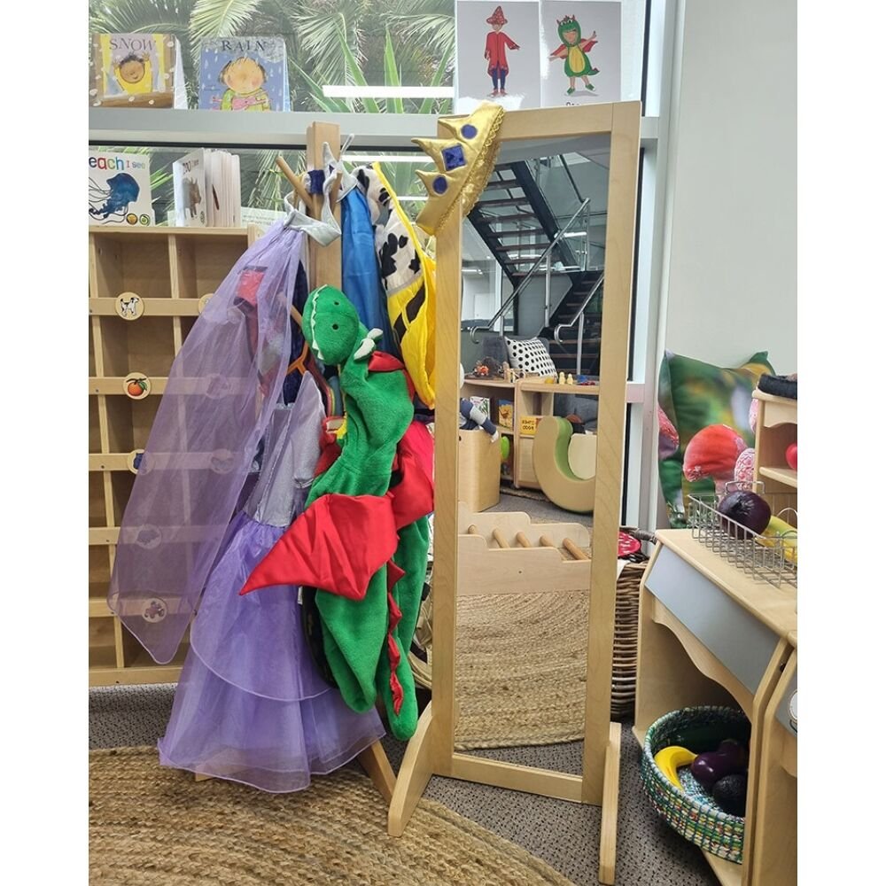 135618 (1) Birch Kindy/Floor Mirror– Free Standing & Shatter-Proof - Image 5