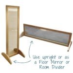 Birch Kindy/Floor Mirror– Free Standing & Shatter-Proof