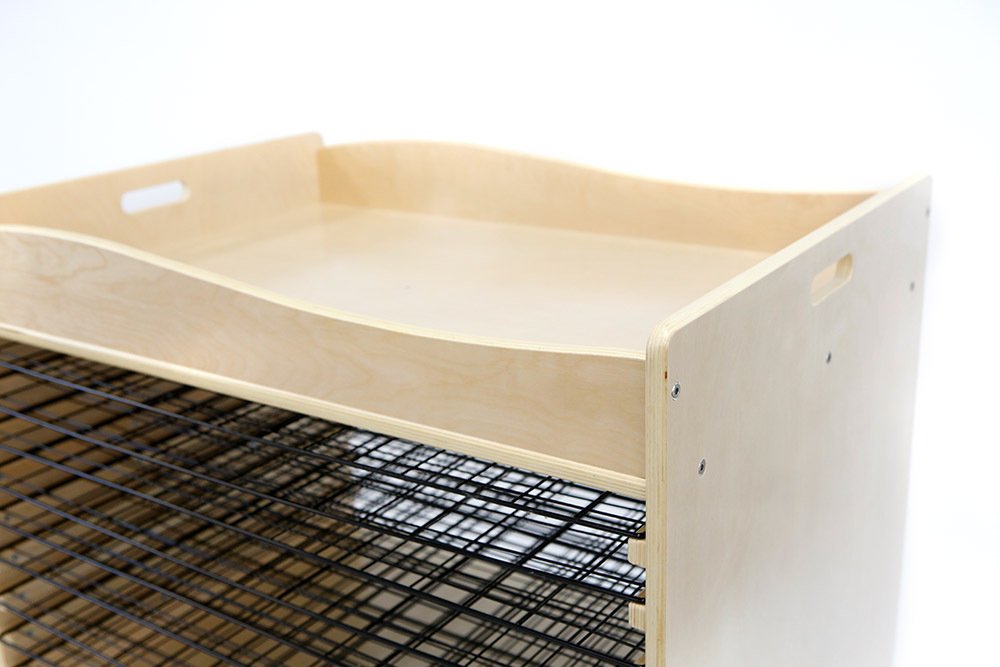 135676 (3) Art Drying Rack - with Metal Wire Shelves - Image 2