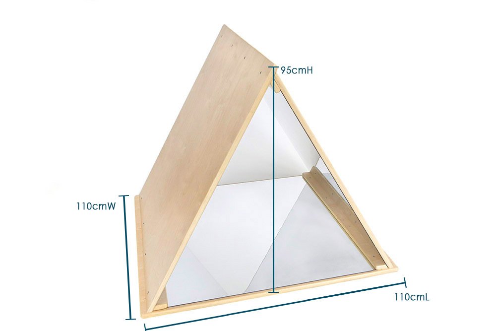 135678 (1) Wooden Triangle Mirror Playhouse - Image 3