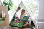 Wooden Triangle Mirror Playhouse
