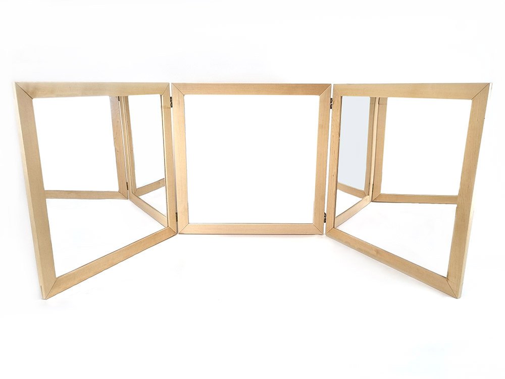 135723 (1) Koala Kids Large Birch Three Way Mirror - Image 1