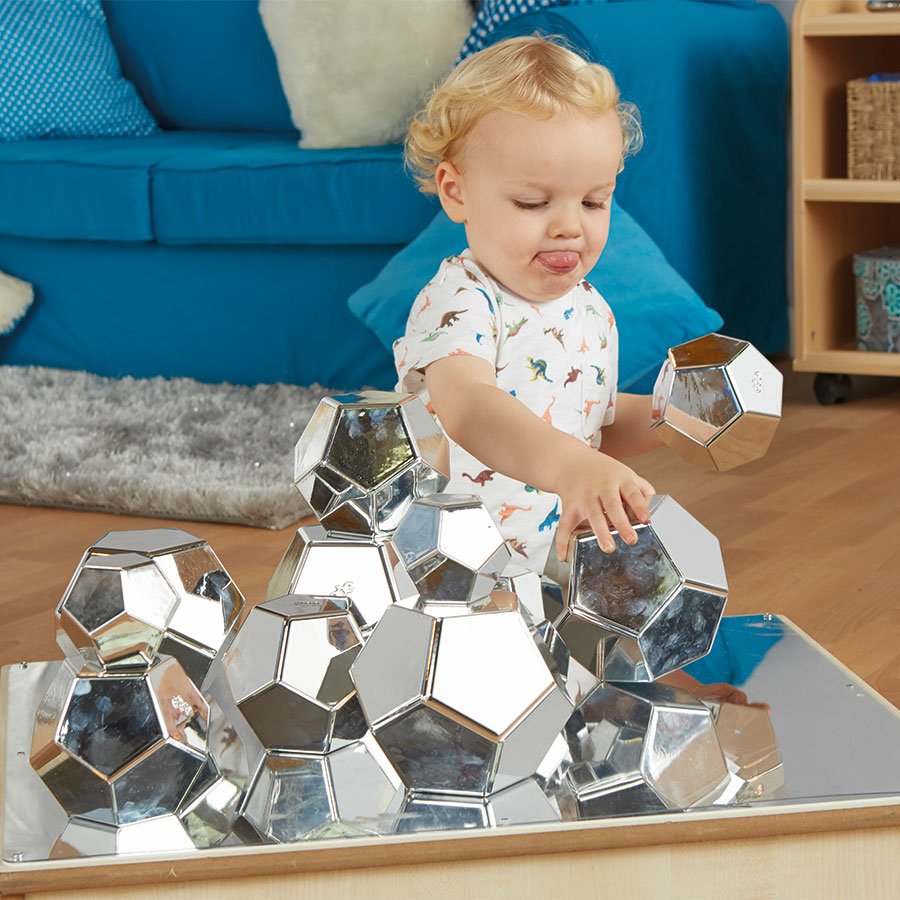 138795 Mirrored Hexagon Blocks – 12 Piece Set - Image 1