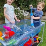 Clear Sand and Water Tray Set – with Stand and Lid - Image 3
