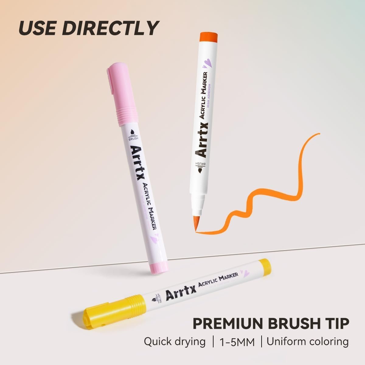 51AvDAQBETL._AC_SL1200_ Arrtx 36-Color Acrylic Marker Set - Image 3