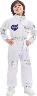 Kids Astronaut Costume with Helmet & Gloves  (3 to 6 Years) - Image 3