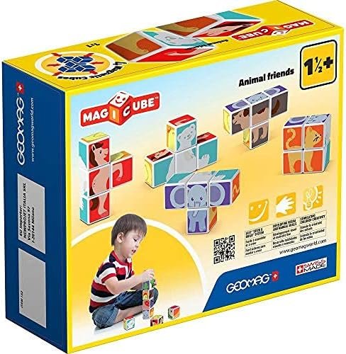 51n-ihqvp9S._AC_ Magicube Animal Friends – Magnetic Construction Cubes (1Yr+) - Image 2