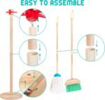 Hellowood Kids Wooden Cleaning Set – 8-Piece (2Yr+) - Image 4