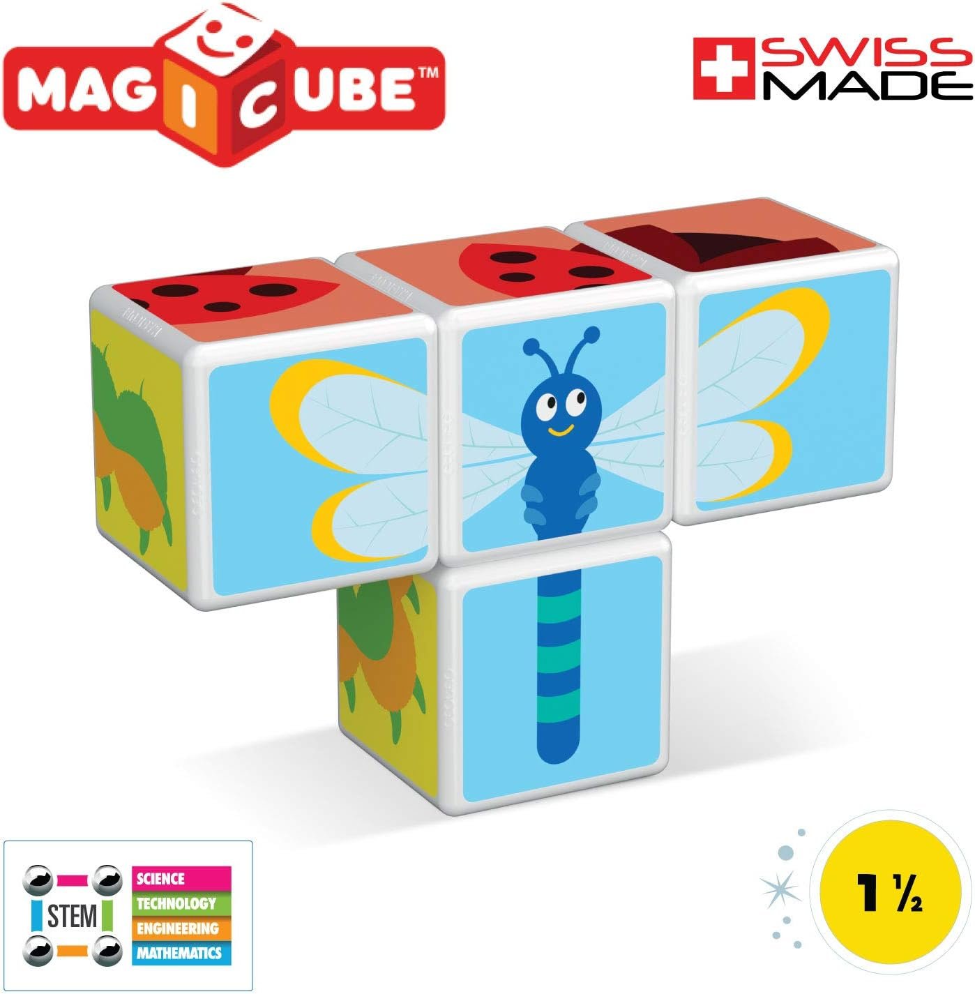 71nfYbabuOL._AC_SL1500_ Magicube Insects – Magnetic Construction Cubes(1Yr+) - Image 3