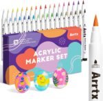Arrtx 36-Color Acrylic Marker Set
