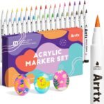 Arrtx 36-Color Acrylic Marker Set