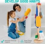 Hellowood Kids Wooden Cleaning Set – 8-Piece (2Yr+) - Image 2