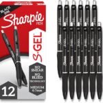 Sharpie S-Gel- Medium Point (0.7mm) Black (12 Pack)