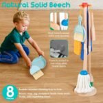 Hellowood Kids Wooden Cleaning Set – 8-Piece (2Yr+) - Image 5