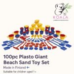 100pc Plasto Giant Sand Toy Bundle
