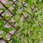 Light Ivy Cloth Bamboo Expand Artificial Hedge -2m x 1m to 2.8m x 0.5m - Image 2