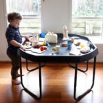 Billy Kidz Truff Activity Tray & Stand Set - Black (Large)