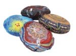 Aboriginal Round Cushions -60cm dia- Set of 4