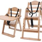 Wooden High or Low Feeding Chair