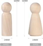 Wooden Peg Dolls – Pack of 20