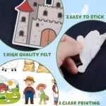 SmoothNovelty 12 Pack Felt Board Stories Set,Flannel Board Stories with a Foldable Board - Image 3