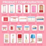 Wooden Doll House Furniture - 26 Pieces - Image 2