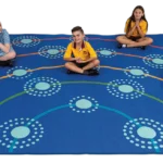Elizabeth Richards aboriginal Campfire rug (3m x 4m)
