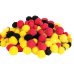 Basics Pom Poms – Aboriginal Flag Colours Pack of 300