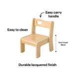 Stockholm Spaces Wooden Chair - 20 cm Seat Height - Image 2