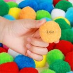 Very Large Assorted Pom Poms (2in/5cm in Diameter) - Image 4